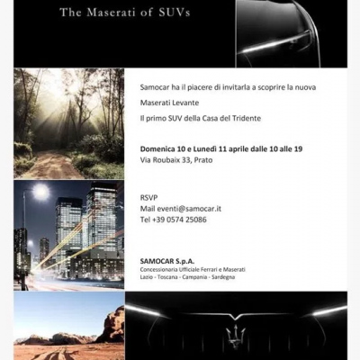 INVITO MASERATI LEVANTE