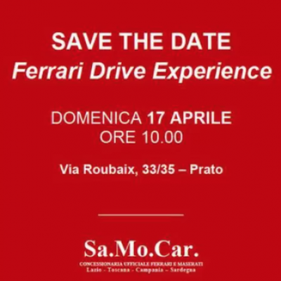 Gruppo MG e SA.MO.CAR invitano i clienti Ferrari al raduno del 17/04/2016