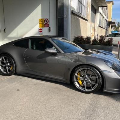 Sostituzione particolari in pelle seduta Porsche GT3